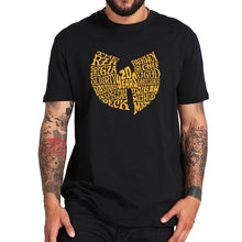 Load image into Gallery viewer, Wu Tang Clan T Shirt Hip-Hop Band Logo Creative Design Tops Simple EU Size 100% Cotton Short Sleeve Crewneck Soft Shirt