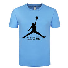 Load image into Gallery viewer, New t-shirt michael Jordan mens round-neck collar fashion image jordan Nba t-shirt tops mens shirts