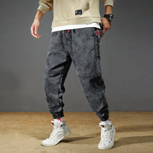 Load image into Gallery viewer, Men's Jeans Plus Size Stretchy Loose Tapered Harem Jeans Cotton Breathable Denim Jeans Baggy Jogger Casual Trousers 42 Jeans