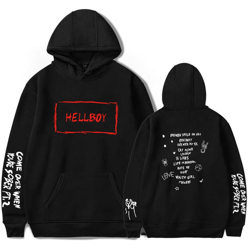 Lil Peep HEllBOY Hoodies Men/Women Fashion Hooded Sweatshirts 2019 New Lil Peep Fans Harajuku Hip Hop Streetwear Clothes 4XL