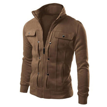 Load image into Gallery viewer, Men's Jacket TOP Fashion  Man Slim Designed Lapel Cardigan Coat Jacket Men's Coats Streetwear Mans Windbreaker