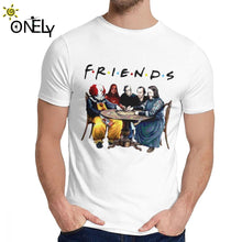 Load image into Gallery viewer, Best Stephen King Horror Characters Friends T Shirt Fashion Crewneck Picture Custom Man Cotton Plus Size Tee