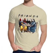 Load image into Gallery viewer, Best Stephen King Horror Characters Friends T Shirt Fashion Crewneck Picture Custom Man Cotton Plus Size Tee