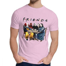 Load image into Gallery viewer, Best Stephen King Horror Characters Friends T Shirt Fashion Crewneck Picture Custom Man Cotton Plus Size Tee