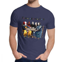Load image into Gallery viewer, Best Stephen King Horror Characters Friends T Shirt Fashion Crewneck Picture Custom Man Cotton Plus Size Tee