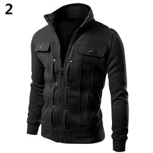 Load image into Gallery viewer, 2019 New Arrival Men's Stand Collar Zipper Tracksuit  Casual Jacket Coat for Winter Warm Men Jacket Outwear