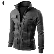Load image into Gallery viewer, 2019 New Arrival Men's Stand Collar Zipper Tracksuit  Casual Jacket Coat for Winter Warm Men Jacket Outwear
