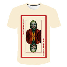 Load image into Gallery viewer, Joker Be reborn 2019 new the Joker 3d t shirt funny comics character joker with poker 3d t-shirt summer harajuku style tees top full printing
