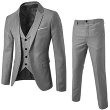Load image into Gallery viewer, Men Suit Slim 3-Piece Suit Blazer Business Wedding Party Jacket Vest &amp; Pants Costume Homme Mariage high quality drop ship 20H