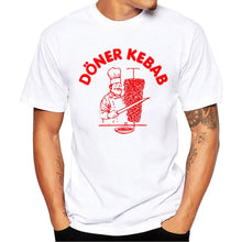 Load image into Gallery viewer, Summer Short Sleeve T Shirts Doner Kebab Graphic Funny Tee Shirt Kebab T-Shirts Men's Premium T-Shirt White Tops Clothes