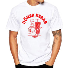 Load image into Gallery viewer, Summer Short Sleeve T Shirts Doner Kebab Graphic Funny Tee Shirt Kebab T-Shirts Men's Premium T-Shirt White Tops Clothes