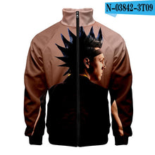 Load image into Gallery viewer, Cobra Kai Bomber Jacket Men Snake 3D Print Zipper Retro Coat Spring 2019 Harajuku Long Sleeve Plus Size Short Biker Jackets