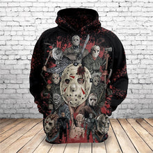Load image into Gallery viewer, 2019 Hot New Customize Design Halloween 3D Horror Jason Printed Hoodies Fashion Pullovers Tops Men Clothing Drop Shipping
