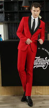 Load image into Gallery viewer, wedding suits for men blazer boys prom mariage suits fashion slim masculino latest coat pant designs chorus clothes fashion