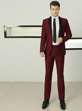 Load image into Gallery viewer, wedding suits for men blazer boys prom mariage suits fashion slim masculino latest coat pant designs chorus clothes fashion