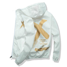 Load image into Gallery viewer, Autumn Men Women Hooded Jacket Fashion Hip Hop Jacket Youth Boys Printing College Casual Coat Windbreaker Zipper Black White Red