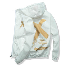 Load image into Gallery viewer, Autumn Men Women Hooded Jacket Fashion Hip Hop Jacket Youth Boys Printing College Casual Coat Windbreaker Zipper Black White Red