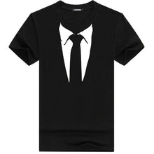 Load image into Gallery viewer, JXGXSX Summer Men T-shirt Homme Streetwear Tuxedo Tees Retro Tie Funny Casual Short Sleeved Tops Cotton T-shirt Tee Camisetas