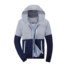 Load image into Gallery viewer, Jacket Men Windbreaker 2019 Spring Autumn Fashion Jacket Men's Hooded Casual Jackets Male Coat Thin Men Coat Outwear Couple