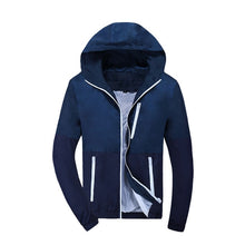 Load image into Gallery viewer, Jacket Men Windbreaker 2019 Spring Autumn Fashion Jacket Men's Hooded Casual Jackets Male Coat Thin Men Coat Outwear Couple