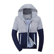 Load image into Gallery viewer, Jacket Men Windbreaker 2019 Spring Autumn Fashion Jacket Men's Hooded Casual Jackets Male Coat Thin Men Coat Outwear Couple