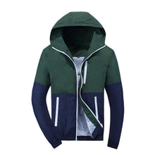 Load image into Gallery viewer, Jacket Men Windbreaker 2019 Spring Autumn Fashion Jacket Men's Hooded Casual Jackets Male Coat Thin Men Coat Outwear Couple