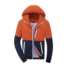Load image into Gallery viewer, Jacket Men Windbreaker 2019 Spring Autumn Fashion Jacket Men's Hooded Casual Jackets Male Coat Thin Men Coat Outwear Couple