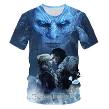 Load image into Gallery viewer, Game Of Thrones t Shirt Movie Figure T-Shirt Men 2019 New Tshirt Night King Tshirt Casual Harajuku Tops Summer Fashion Tees