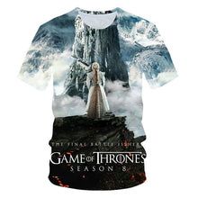 Load image into Gallery viewer, Game Of Thrones t Shirt Movie Figure T-Shirt Men 2019 New Tshirt Night King Tshirt Casual Harajuku Tops Summer Fashion Tees