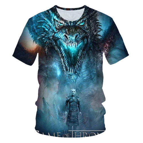 Game Of Thrones t Shirt Movie Figure T-Shirt Men 2019 New Tshirt Night King Tshirt Casual Harajuku Tops Summer Fashion Tees