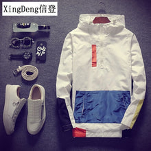 Load image into Gallery viewer, XingDeng Casual Waterproof Hooded fashion Men's top Jackets Coats Men Outerwear Casual Brand Male Clothing Plus 5XL