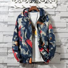 Load image into Gallery viewer, 2019 Spring Autumn Mens Casual Camouflage Hoodie Jacket Men Plus Size 3XL Waterproof Windbreaker Coat Male jaqueta masculina