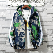 Load image into Gallery viewer, 2019 Spring Autumn Mens Casual Camouflage Hoodie Jacket Men Plus Size 3XL Waterproof Windbreaker Coat Male jaqueta masculina